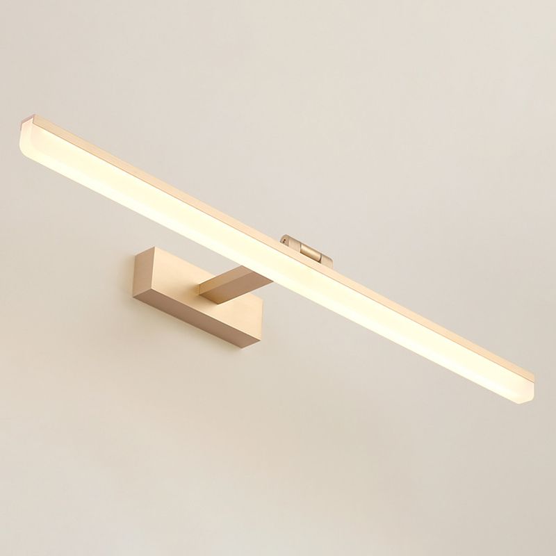 Simplicidad nórdica Luces de pared rectangulares Luz de plástico de plástico Accesorios para el baño