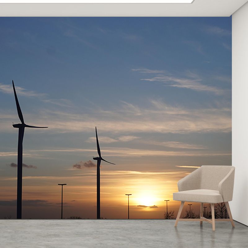 Environment Friendly Windmill Wall Mural Wallpaper Eco-friendly for Room