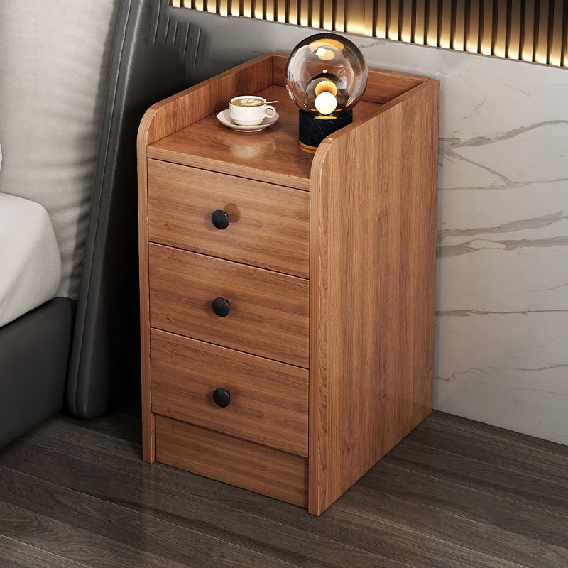 Modern Wooden Night Table Multi Drawers Nightstand for Bedroom