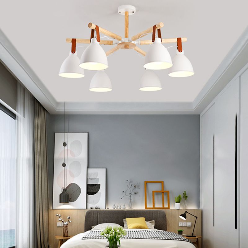 Multi Light Bowl Branch Hanging Lights Modern Style Metal Hanging Lighting for Living Room