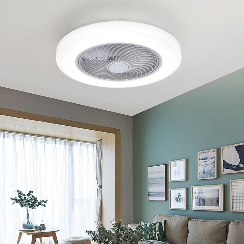 Ceiling Fan Light Minimalist Style Bedroom LED Ceiling Mounted Light