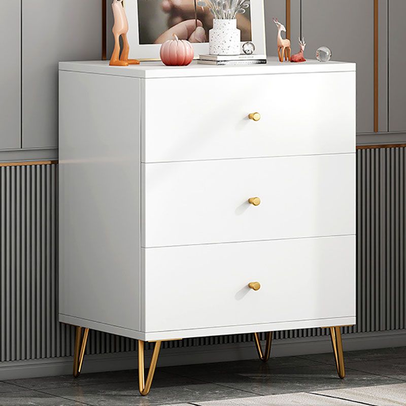 Living Room Engineered Wood Buffet Modern White Buffet Stand with Drawers