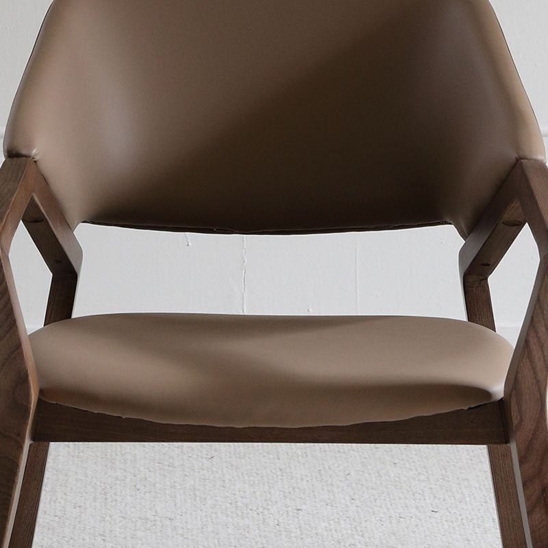 Contemporary Fixed Arms Conference Chair Leather Chair for Office