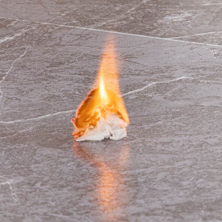 Vinyl Flooring Self Peel and Stick Fire Resistant Waterproof