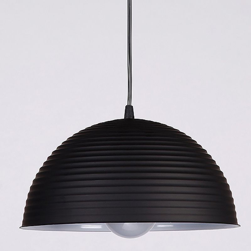 1 Light Dome Ceiling Pendant Creative Industrial Style Metal Pendant for Restaurant