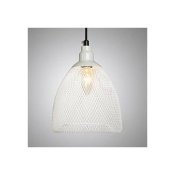 Luce a ciondolo in metallo a campana industriale una sala da pranzo lampadina a soffitto appeso in bianco/nero/rame