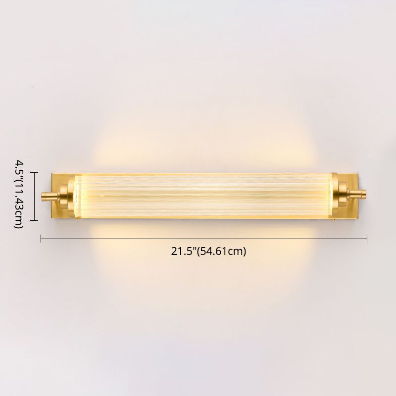 1 LED LED LED LED LED Splicador de metal de metal moderno Medón de oro Medón de espejo montado en la pared para baño