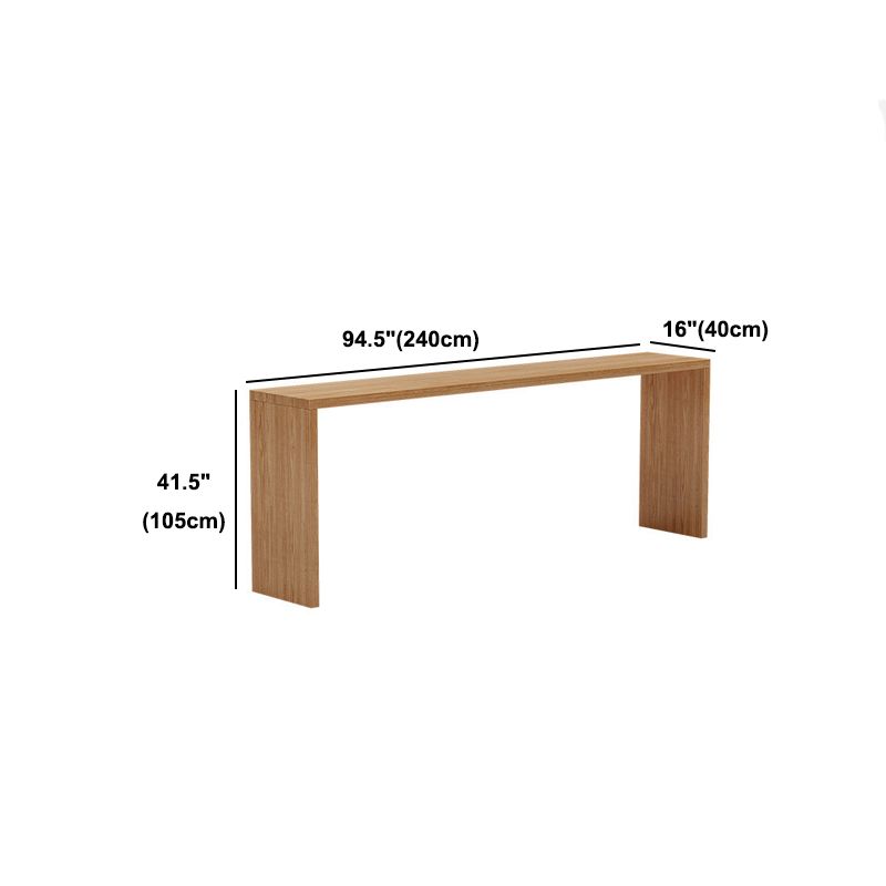 Contemporary Style Wooden Bar Counter Table Dining Rectangle Table for Home