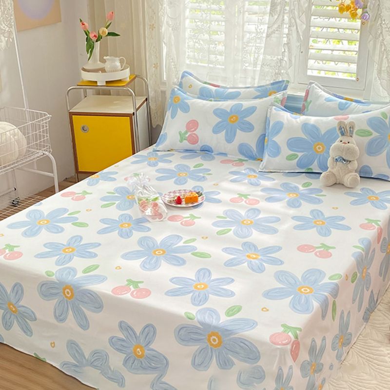 Soft Sheet Set Printed Fade Resistant Breathable Polyester Bed Sheet