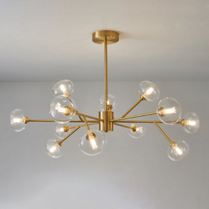 Lustre suspendu contemporain cuivre étoile plafond plafond luminaire