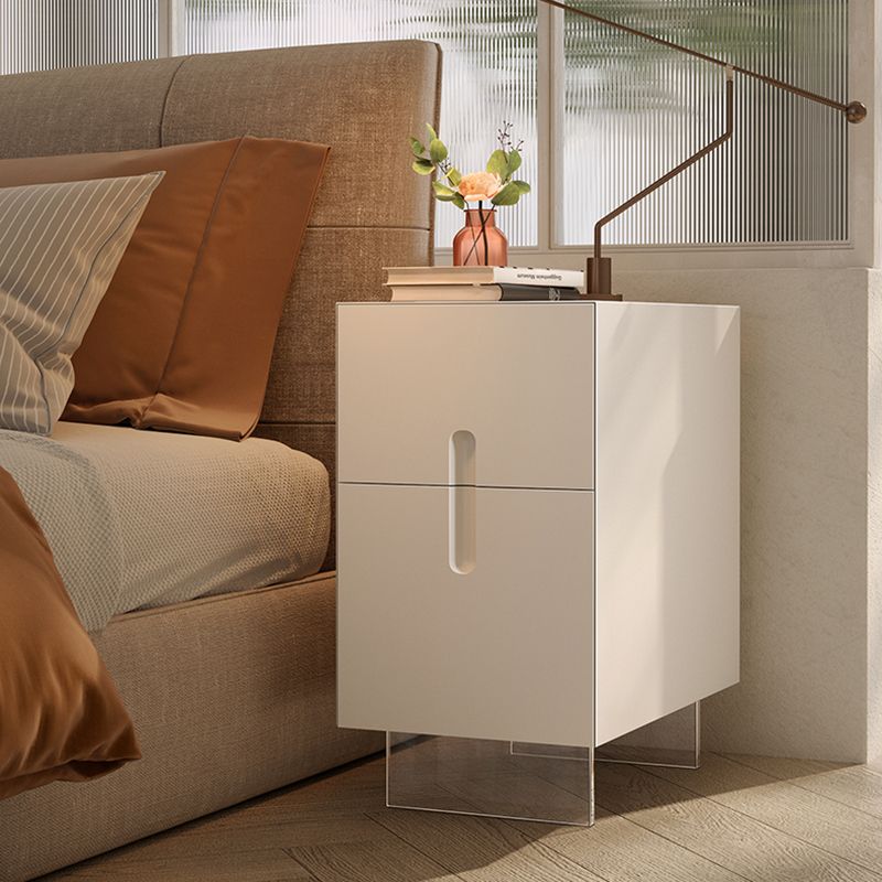 Modern Nightstand Wooden Accent Table Nightstand with Drawers