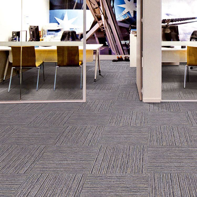 Carpet Tile Non-Skid Fade Resistant Geometry Self-Stick Carpet Tiles Bedroom