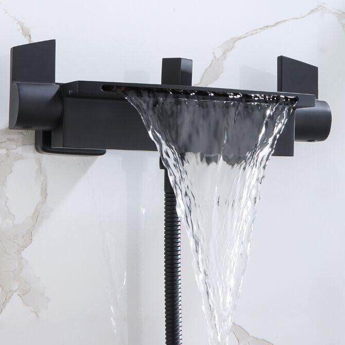 Waterfall Bath Faucet Adjustable Water Flow Wall Mounted Bathroom Faucet