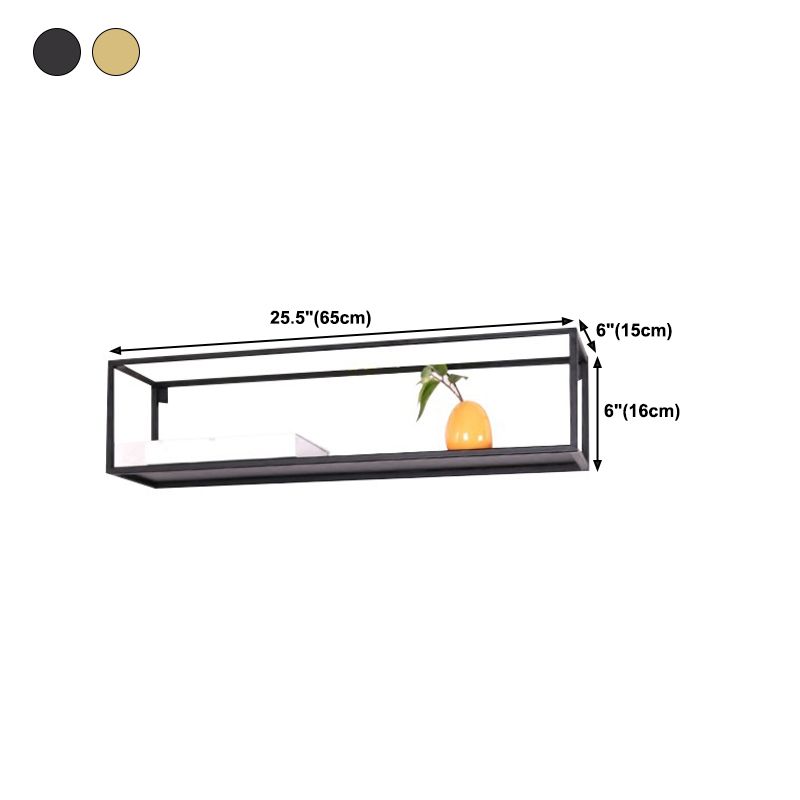 Metal Shelf Bookcase Industrial Wall Mounted Bookshelf for Office