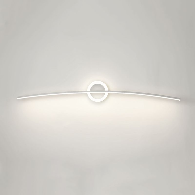 Modern Style Linear Shape Wall Lighting Metal 2 Light Wall Lights for Bathroom