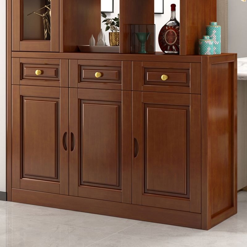 Contemporary Solid Wood Cabinet 78.74" H Accent Cabinet with Drawer and Door