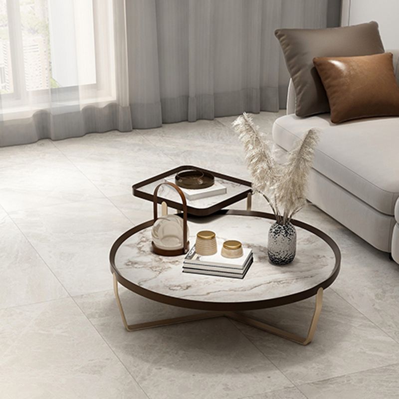 Marble Singular Tile Mirrored Rectangular Floor and Wall Tile