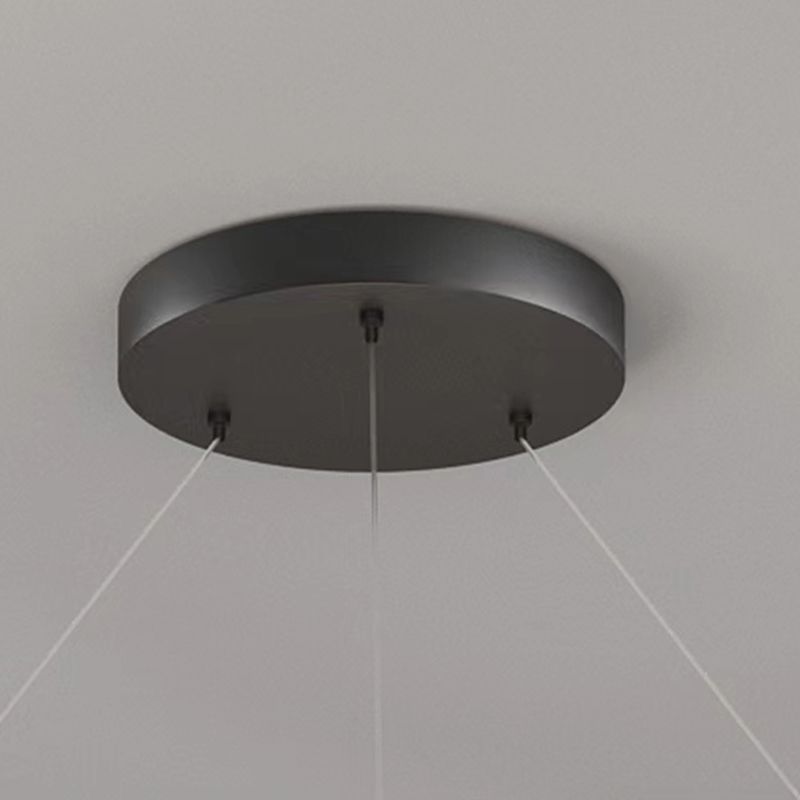 Luminaires de pendentif métallique de forme linéaire