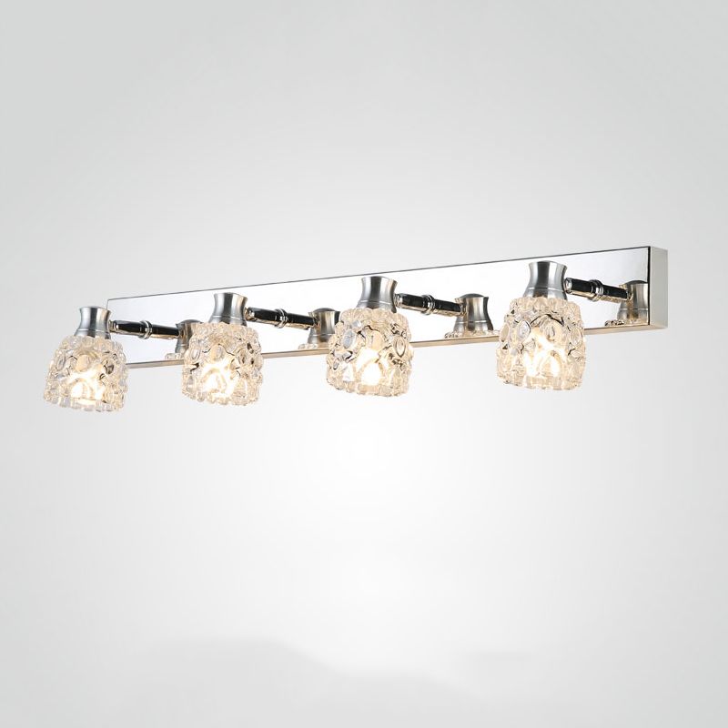 Modern Style Bowl Shape Sconce Lamp Glass Multi Light Wall Lights for Bathroom