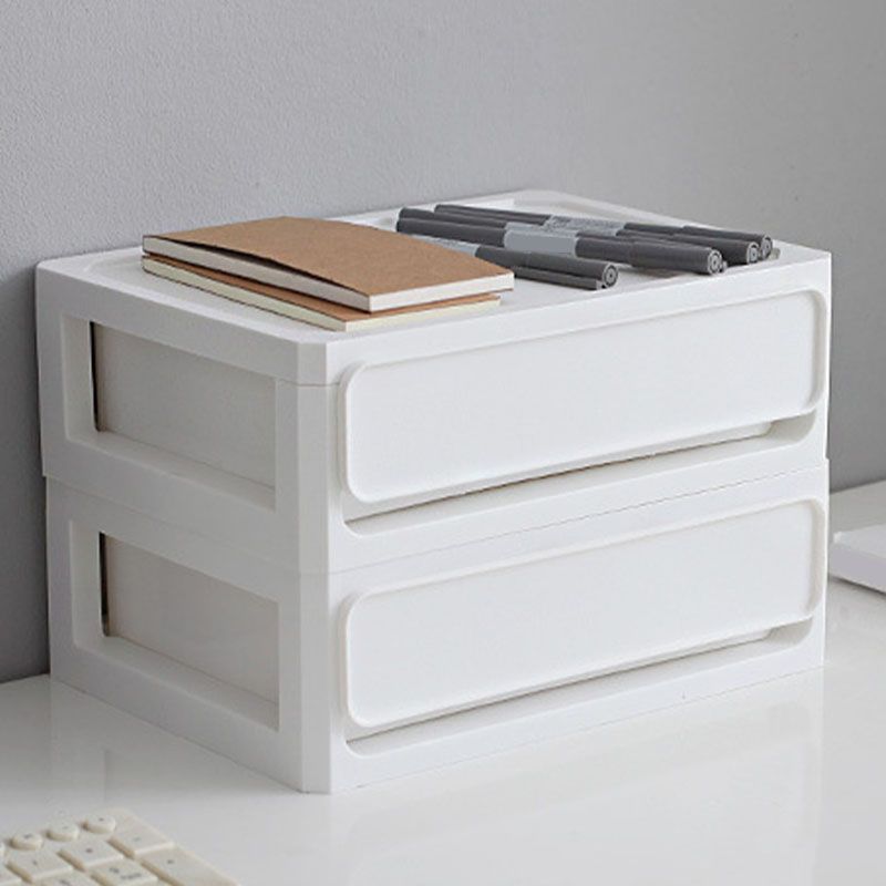 Modern Filing Cabinet Plastic Cabinet with Drawers for Home or Office