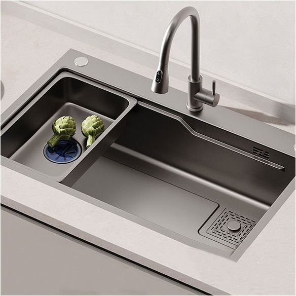 Corrosion Resistant Kitchen Sink Stainless Steel Modern Style Kitchen Sink