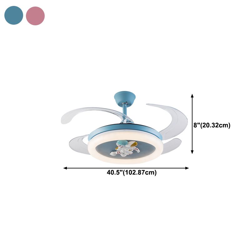 Éclairage de ventilateur de plafond en métal MODERNE 1 Plafond léger lampe à fans pour la chambre pour enfants