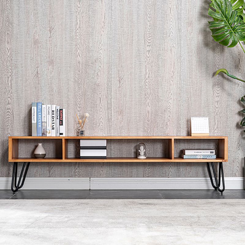 13.78"W TV Stand Scandinavian Style Open Storage TV Console for Living Room