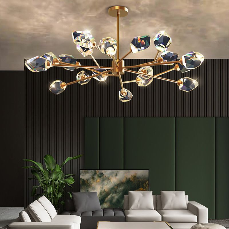 Spray Pendants Lighting Assemblées Pendants Crystal modernes