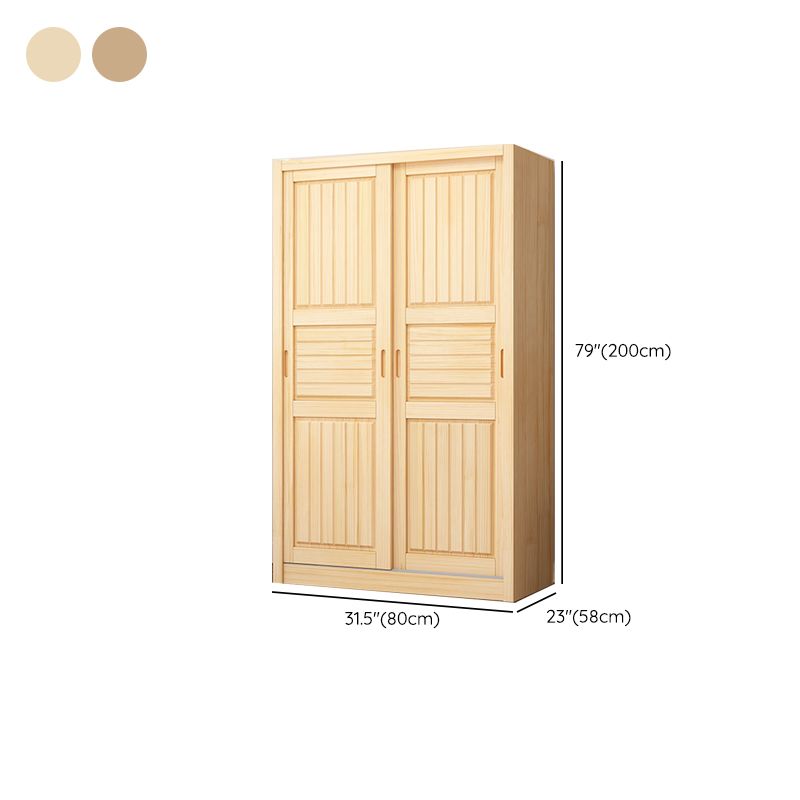 Modern Wardrobe Armoire Solid Wood Wardrobe Closet With Doors