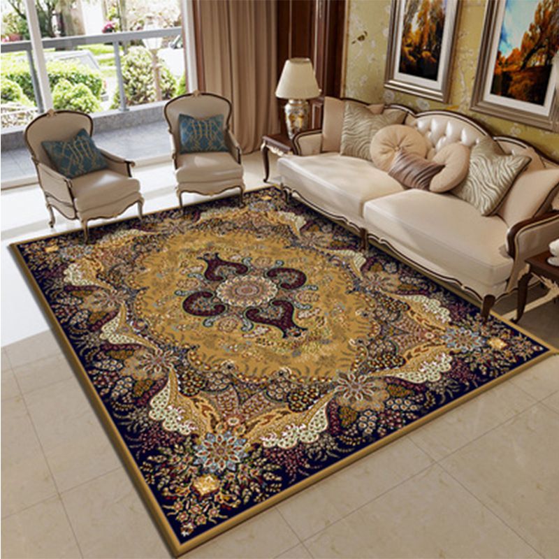 Tapis de motif médaillon traditionnel tapis en polyester