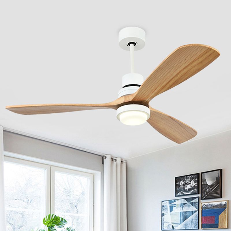 Luz de ventilador de techo del anillo acrílico Simplicidad 52 "W LED SALA DE LIMTURA DE MONTA