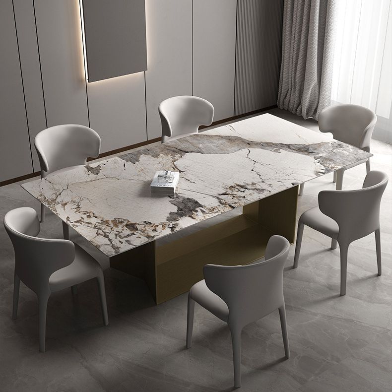 Glam 1/2/3/4/5 Pieces Dining Set Sintered Stone Dining Table Set