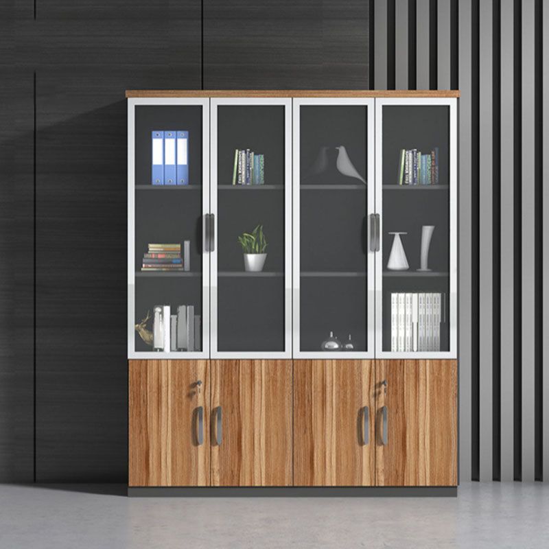 Engineered Wood Modern File Cabinet with Lock Storage for Home Office