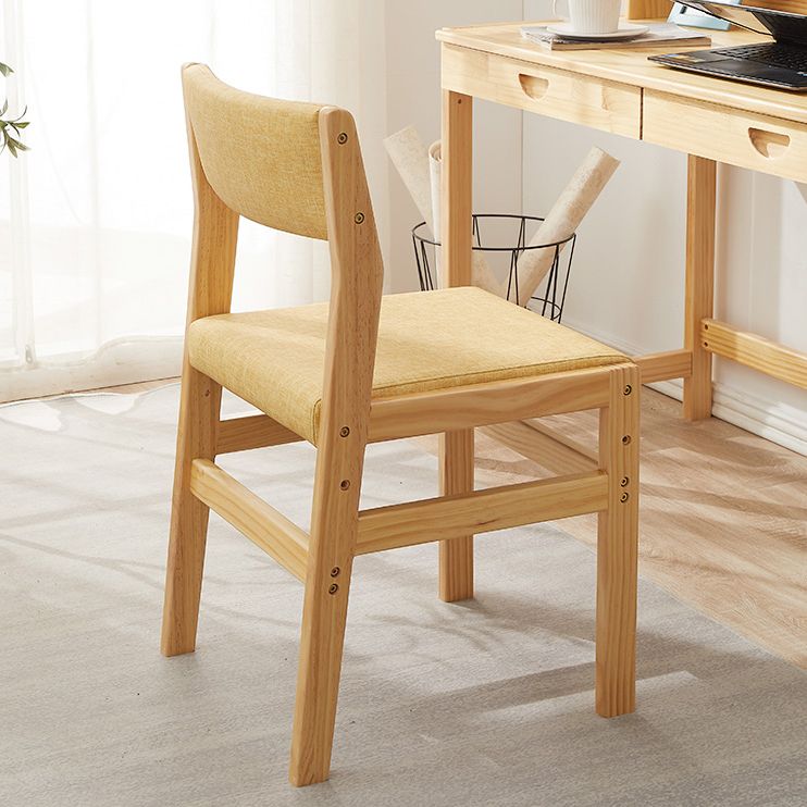 Wood Open Back Liftable Chairs Contemporary Kitchen Side Dining Room Chair