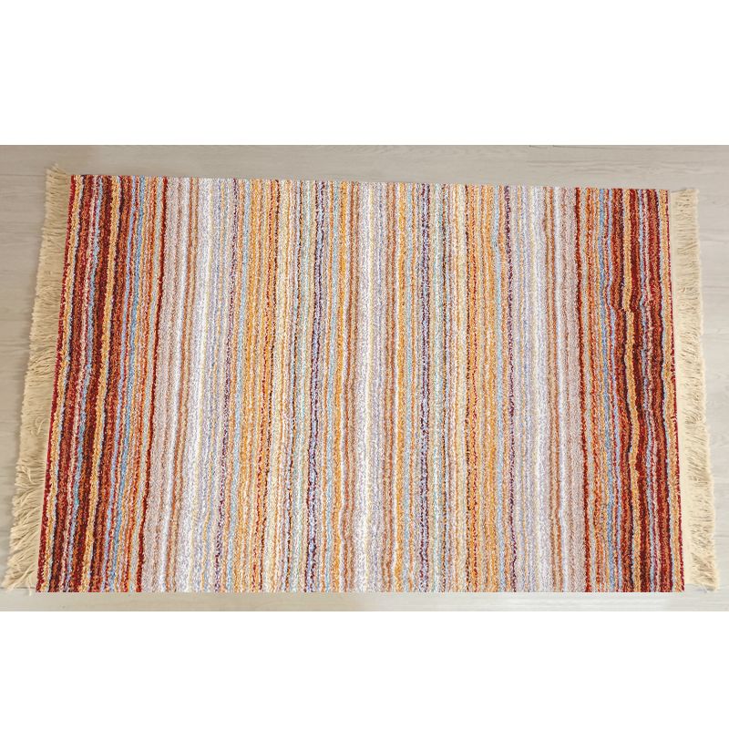 Tapis traditionnel à motif antique Rapier en polyester tapis de support antidérapant Fringe pour décoration intérieure