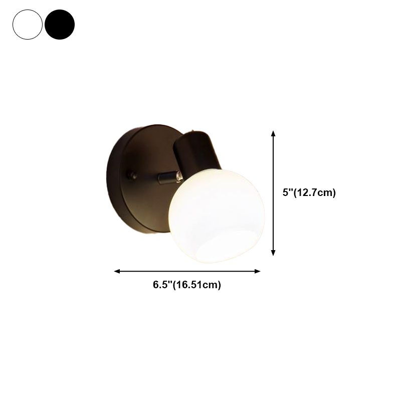 Metal Ball Shape Wall Lighting Fixture Simple Wall Sconce Light Fixture