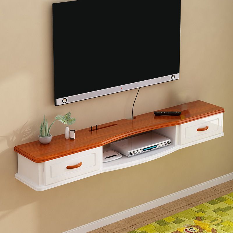 Modern TV Media Stand Engineered Wood Wall-mounted TV Stand Console with Cabinet