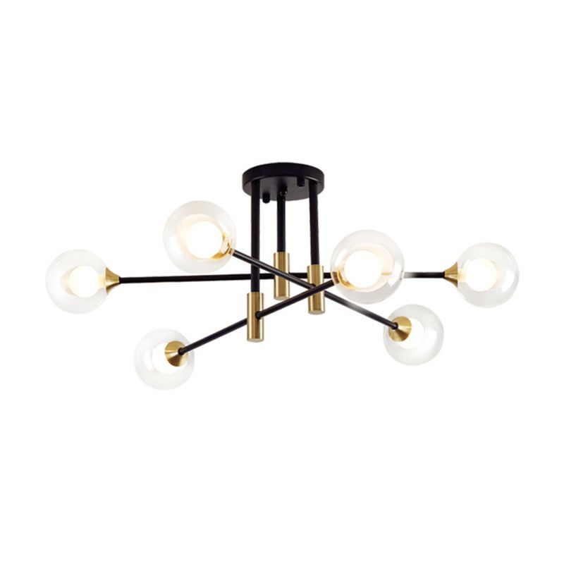 Bolas Semi Flush Lightsing Light Wyle Minimalist Glass Semi Flush Mounteil Light