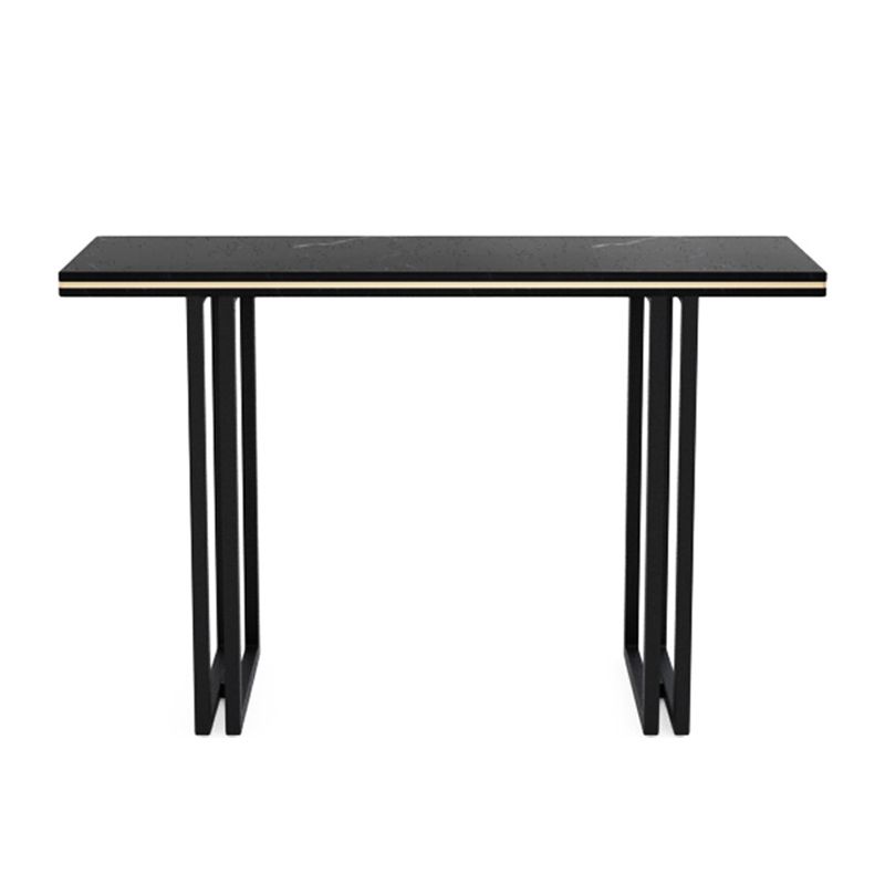 11.8" W Console Table Rectangle Contemporary Slate End Table