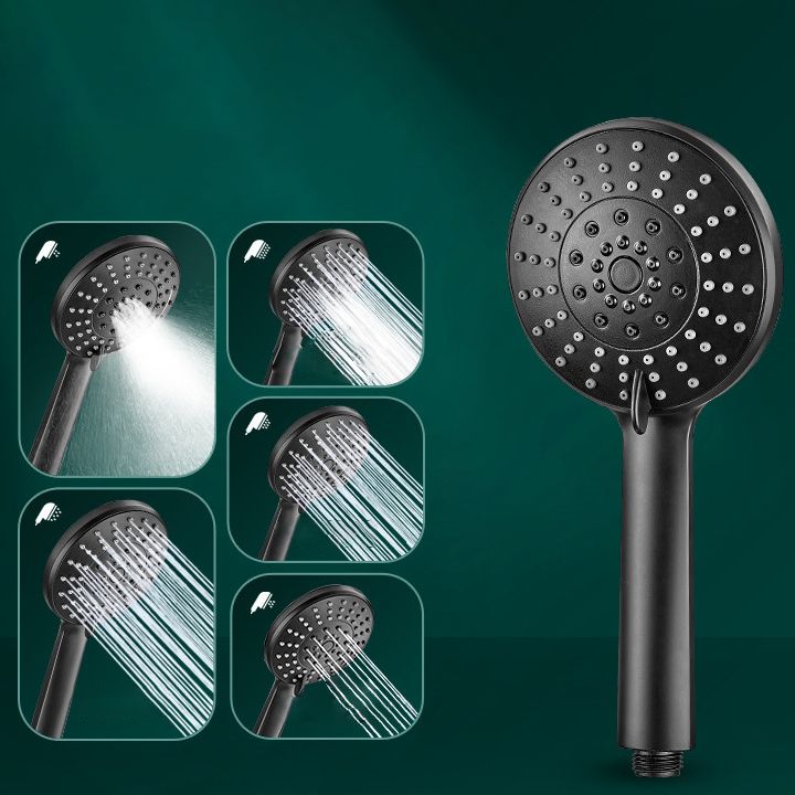 5-Setting Shower Head Combo Contemporary Handheld Shower Head