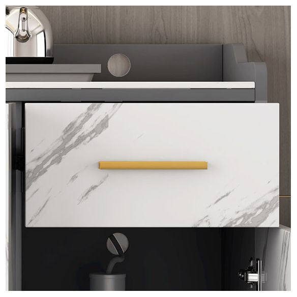 Modern Style Sideboa Stone Side Board with Drawers and Cabinets