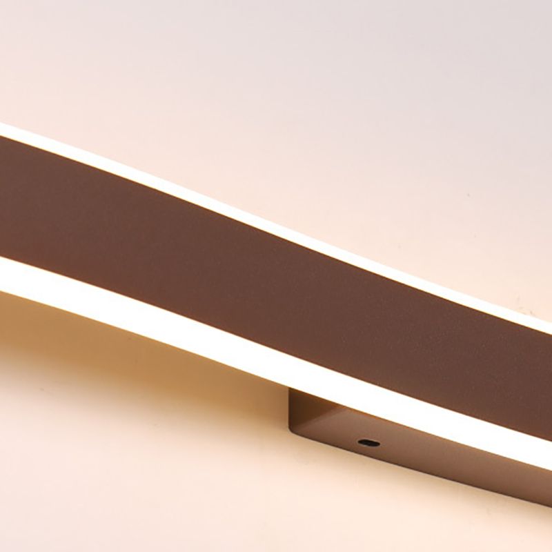 Lineaire vorm muurverlichting moderne stijl metaal 1 lichte sconce licht voor doucheruimte