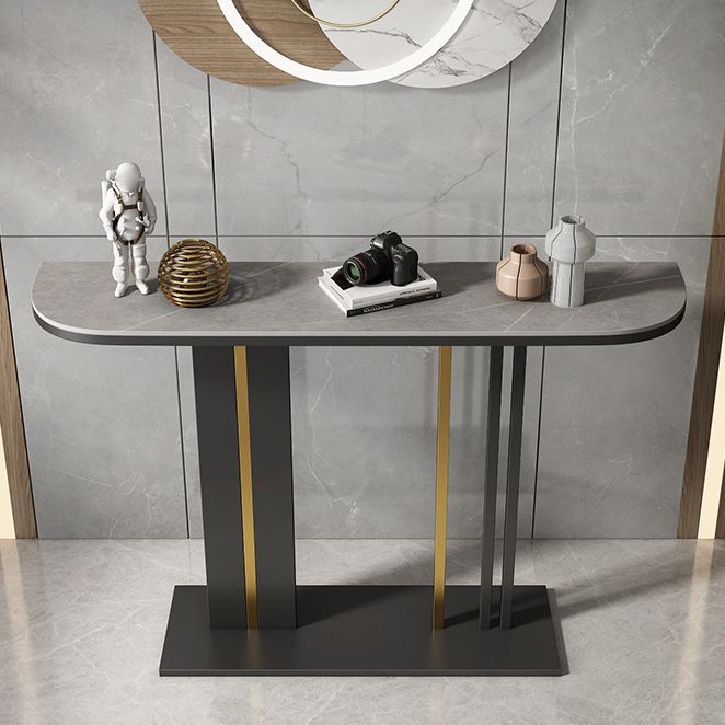 11.8" W Slate Console Stain Resistant Contemporary Console Table