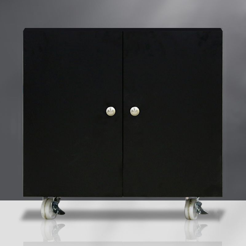 Contemporary File Cabinets Metal Frame Vertical File Cabinet with Wheels