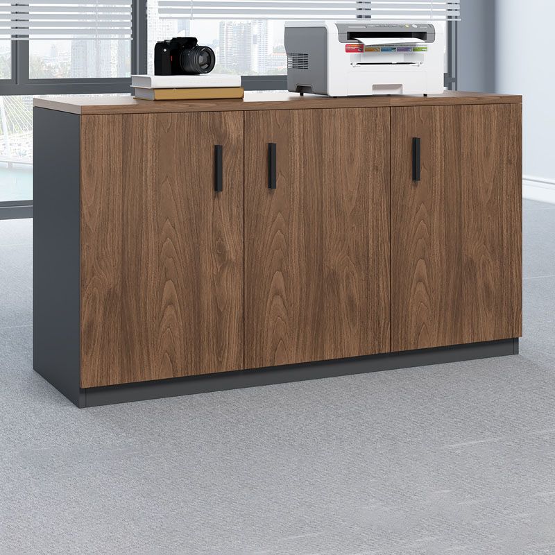 Lateral Modern Filing Cabinet Engineered Wood File Cabinet with Lock and Storage