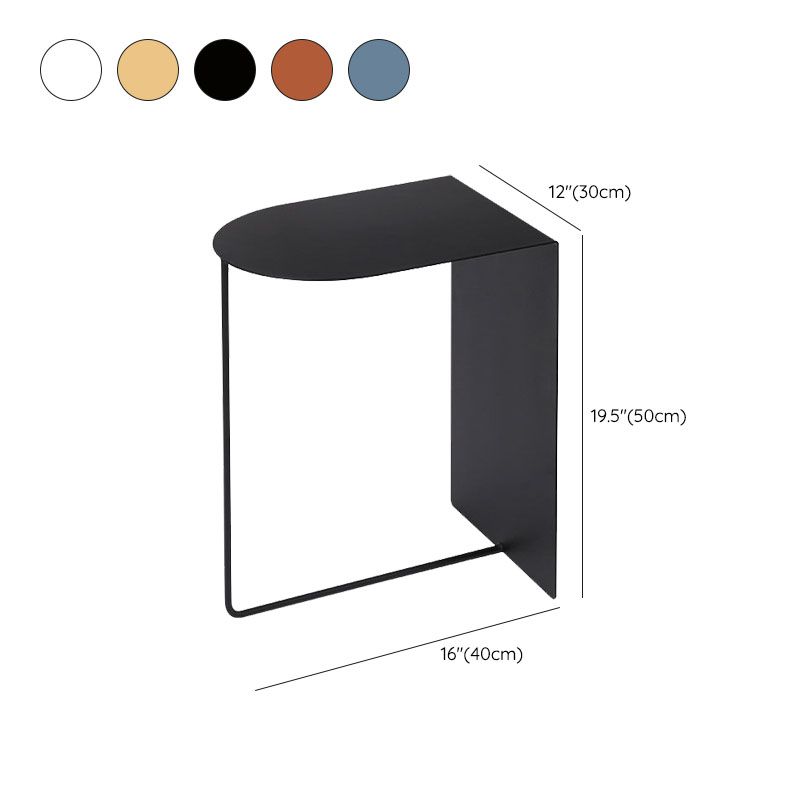 Modern Accent Table Nightstand Metal Night Table for Bedroom