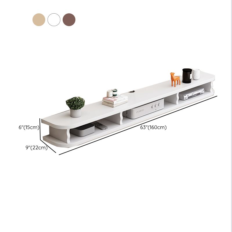 Floating Media Console Contemporary TV Stand Console for Living Room