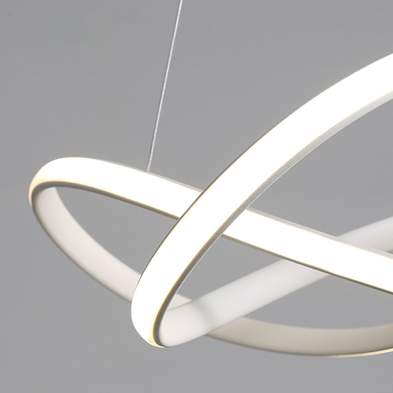 Modern Simple Chandelier Strip Shape Hanging Pendant Light Fixture for Bedroom