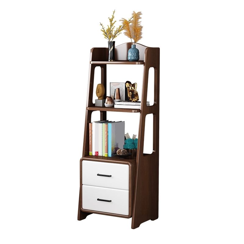 Contemporary Nightstand Open Storage Bedside Cabinet for Bedroom