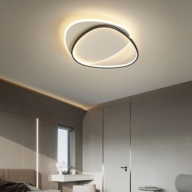 Circular Metal Led Flush Mount Ceiling Light Fixtures Modern Style Led Flush Light